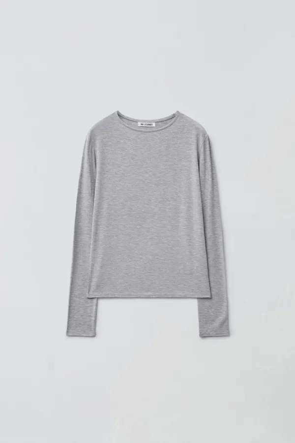 [2차 리오더] BASIC BOAT NECK TOP_MELANGE