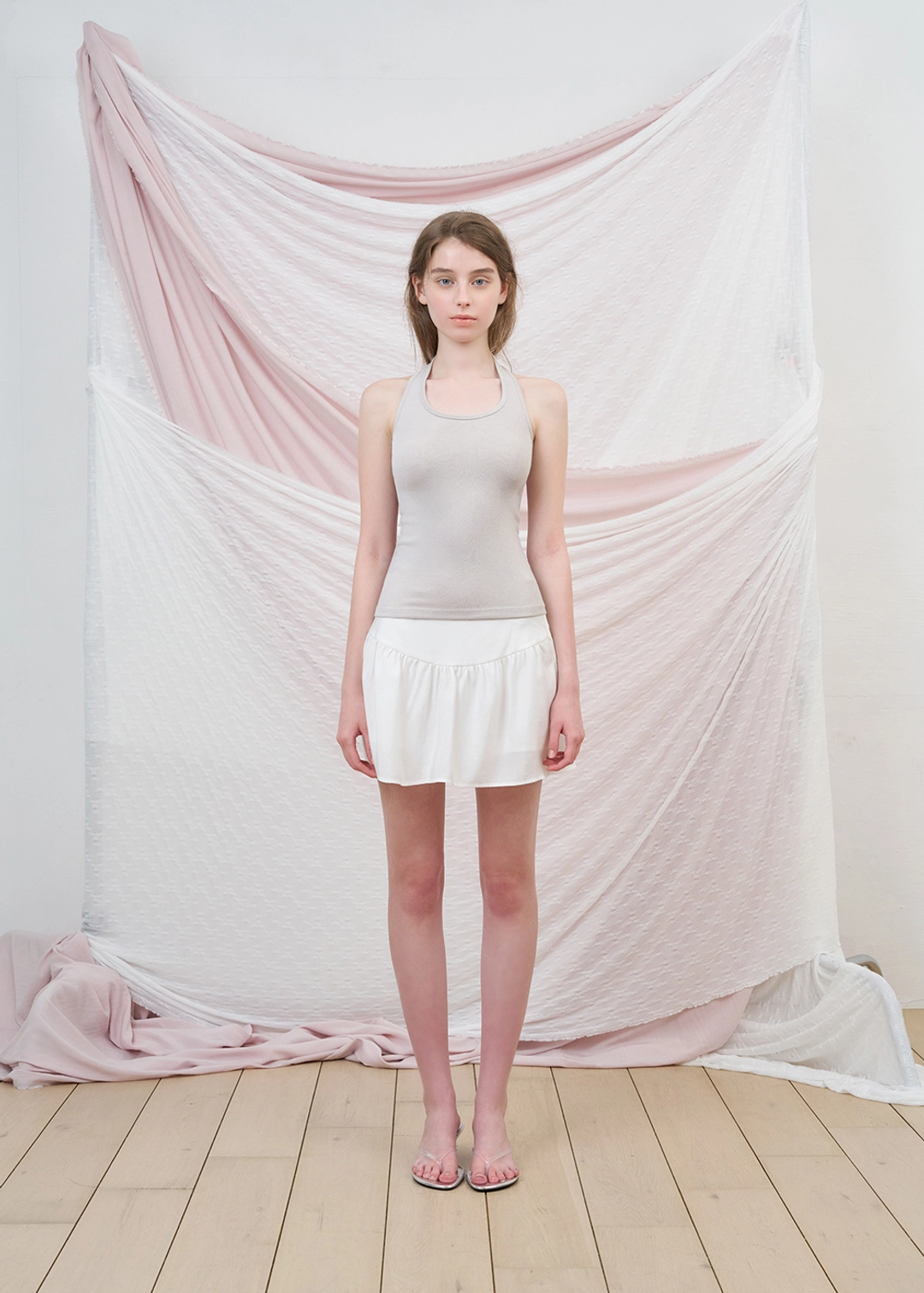 르베인 Classic Halter Sleeveless(Gray Beige) 상품 이미지 2
