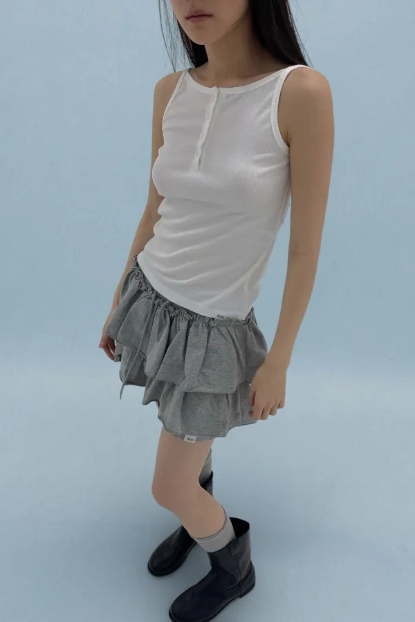 (2차리오더/ 예약배송) Sio Sleeveless  / White