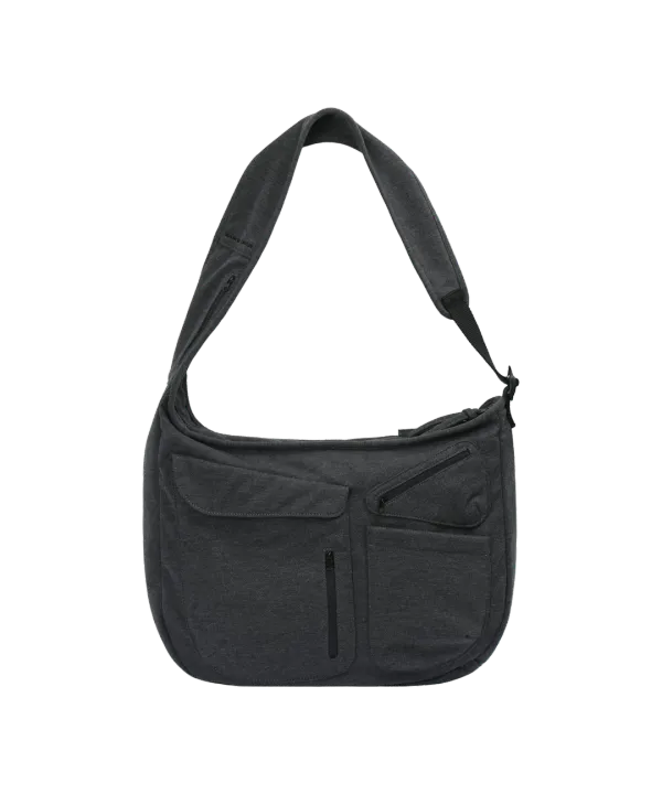 WOOL BODY BAG [CHARCOAL]
