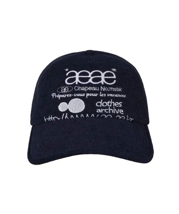 WEB LOGO FLEECE CAP [NAVY]