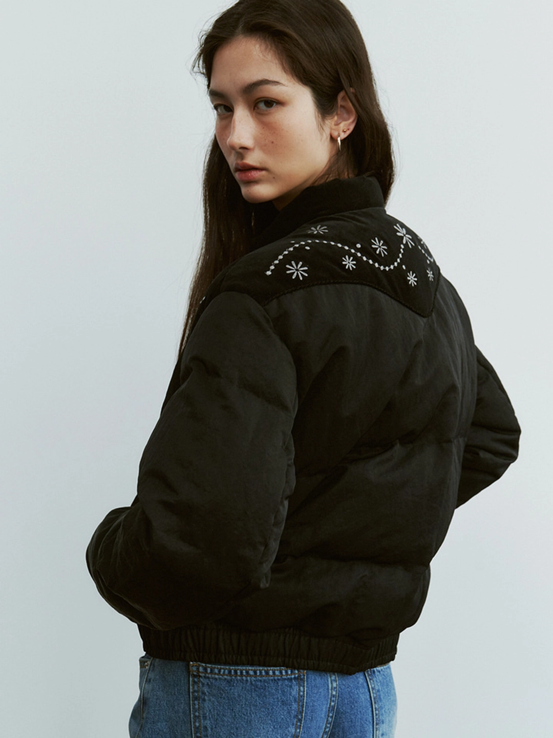 프리터 Western Puffer Jacket Black_F254JP06 상품 이미지 3