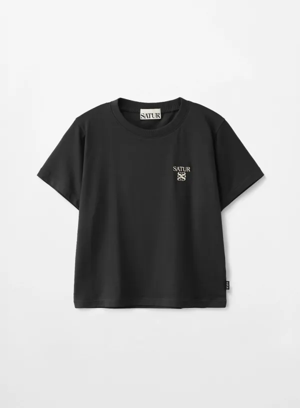 (W) Essential Slim Fit T-Shirt - Charcoal
