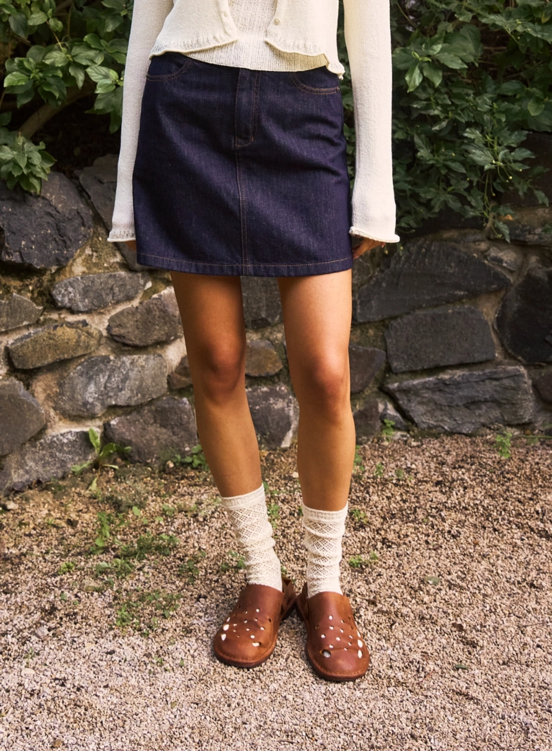 세터 (W) Classic Nonfade Denim Mini Skirt - Indigo 상품 이미지 2