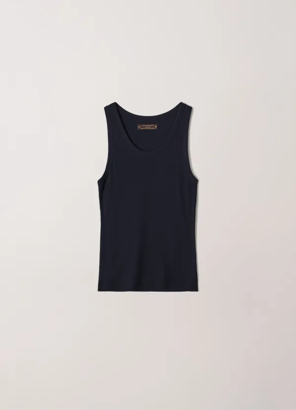Essential Sleeveless tee (Navy)