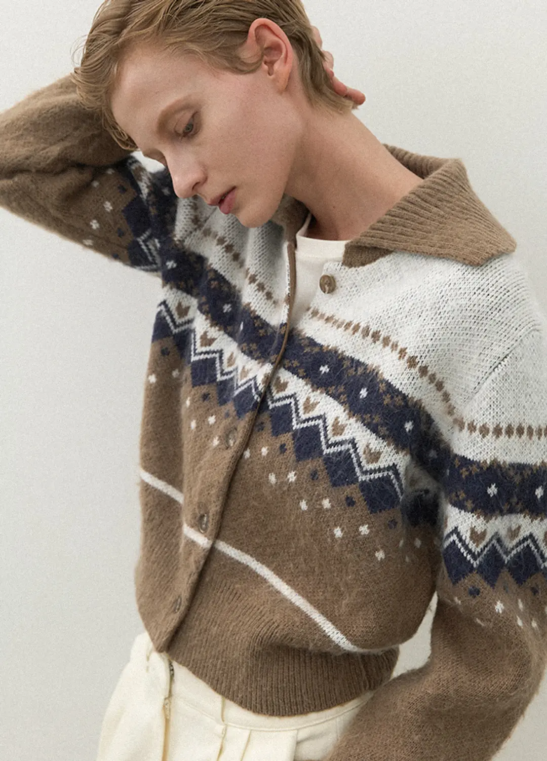 아뜰리에 나인 (CD-2150)NORDICK HAIRY WOOL CARDIGAN 상품 이미지 1