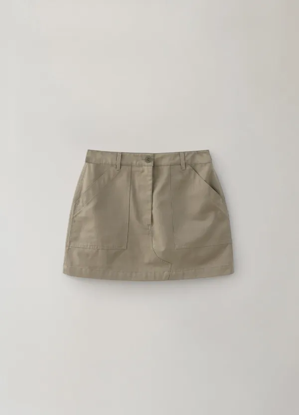 4TH / Sam mini skirt (Light gray)