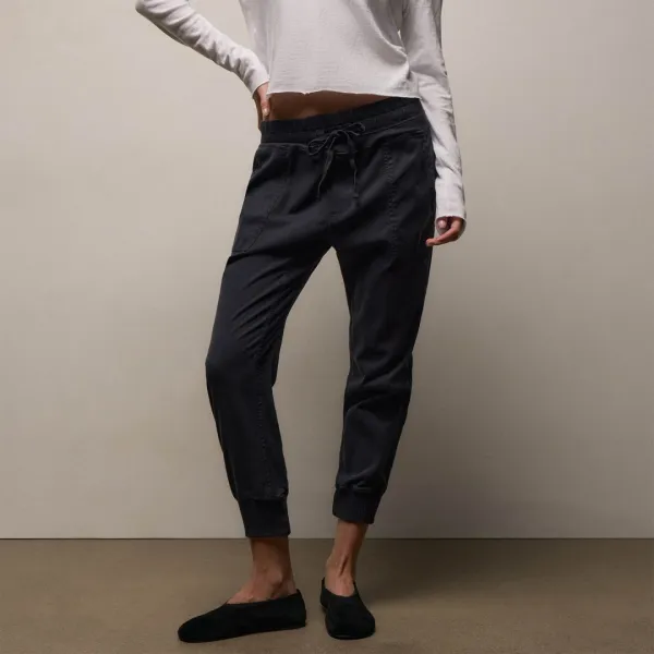 Mixed Media Pant - French Navy