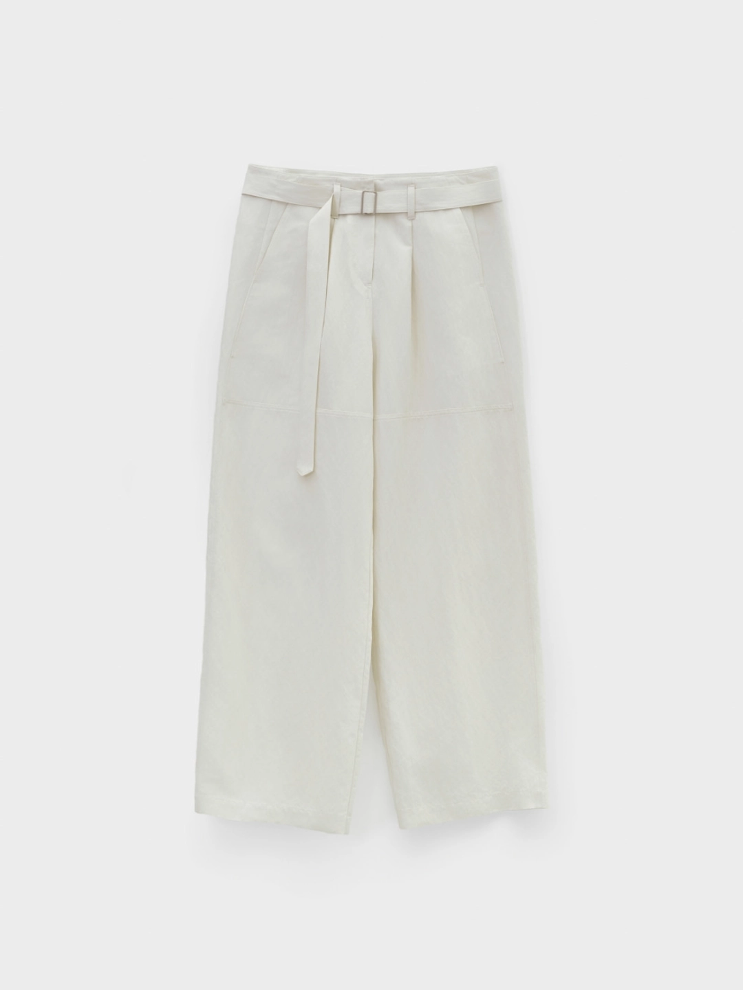 로우클래식 [S : 5/26 예약배송] Wide-Fit Belted Pants_Ivory 상품 이미지 1