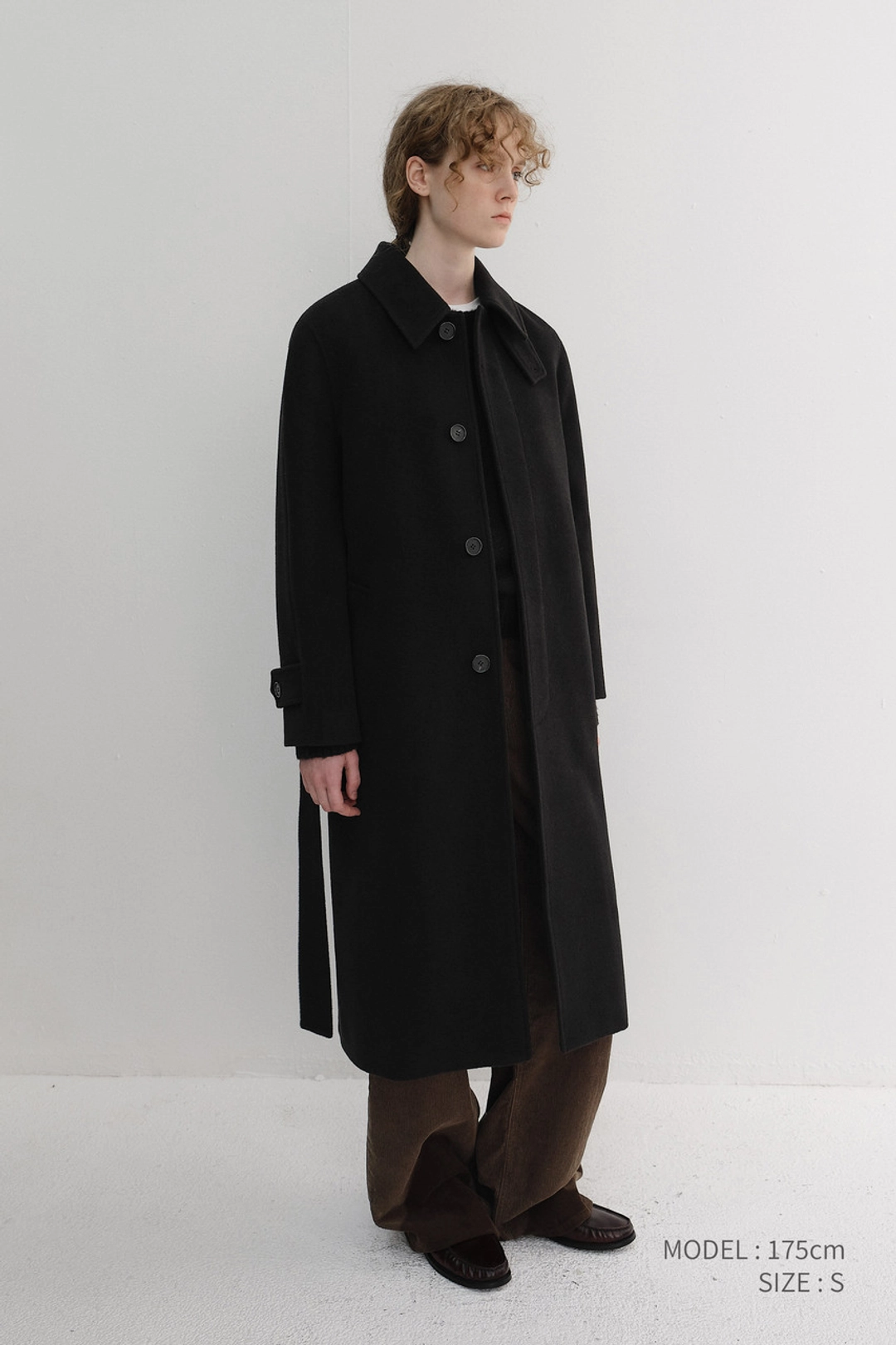 던스트 UNISEX BELTED CASHMERE MAC COAT BLACK_UDCO6D123BK 상품 이미지 1