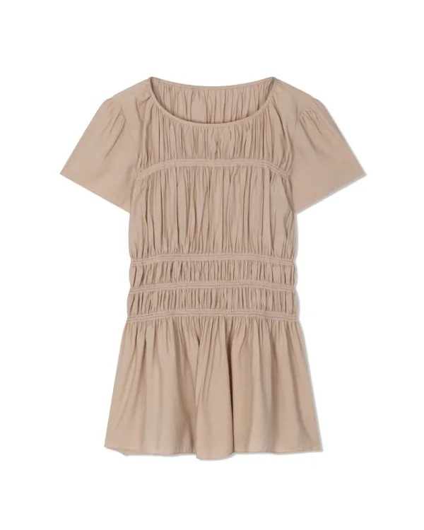 SHIRRING BLOUSE (3color)