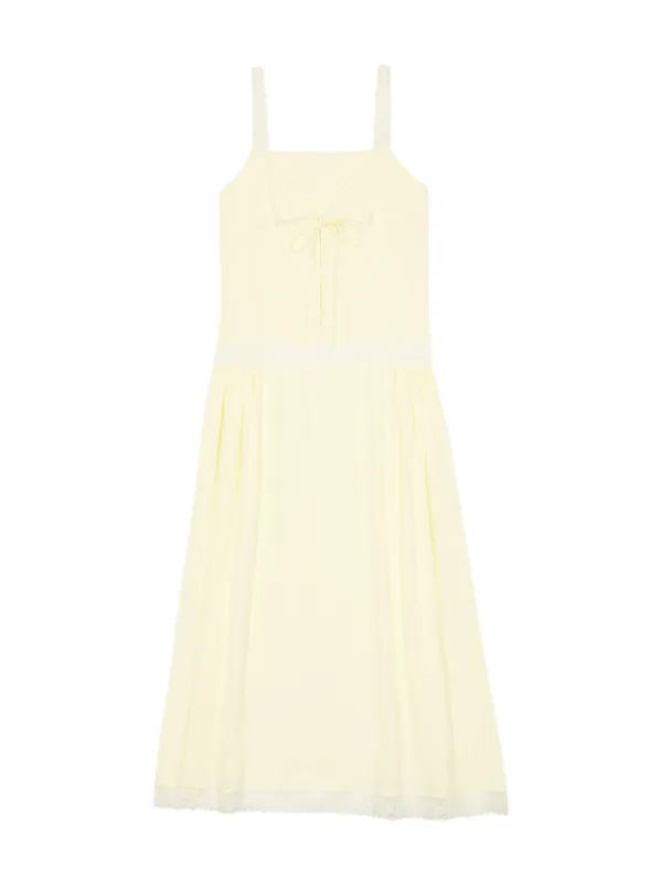LACE BELLE LONG ONE-PIECE (LIGHT YELLOW)