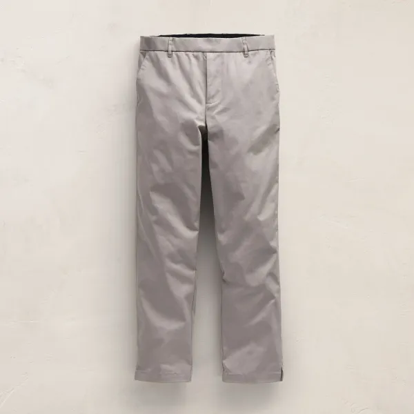 Relaxed Stretch Micro Twill Trouser - Concrete