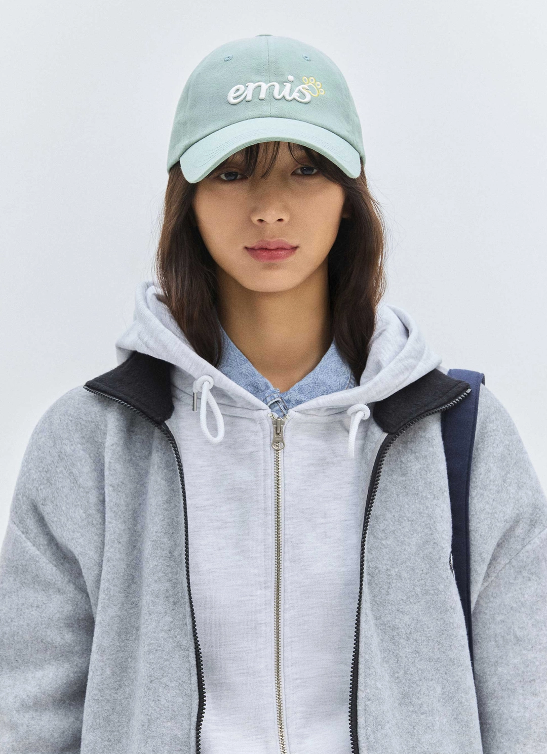 이미스 LETTERING LOGO BALL CAP-GREEN 상품 이미지 2