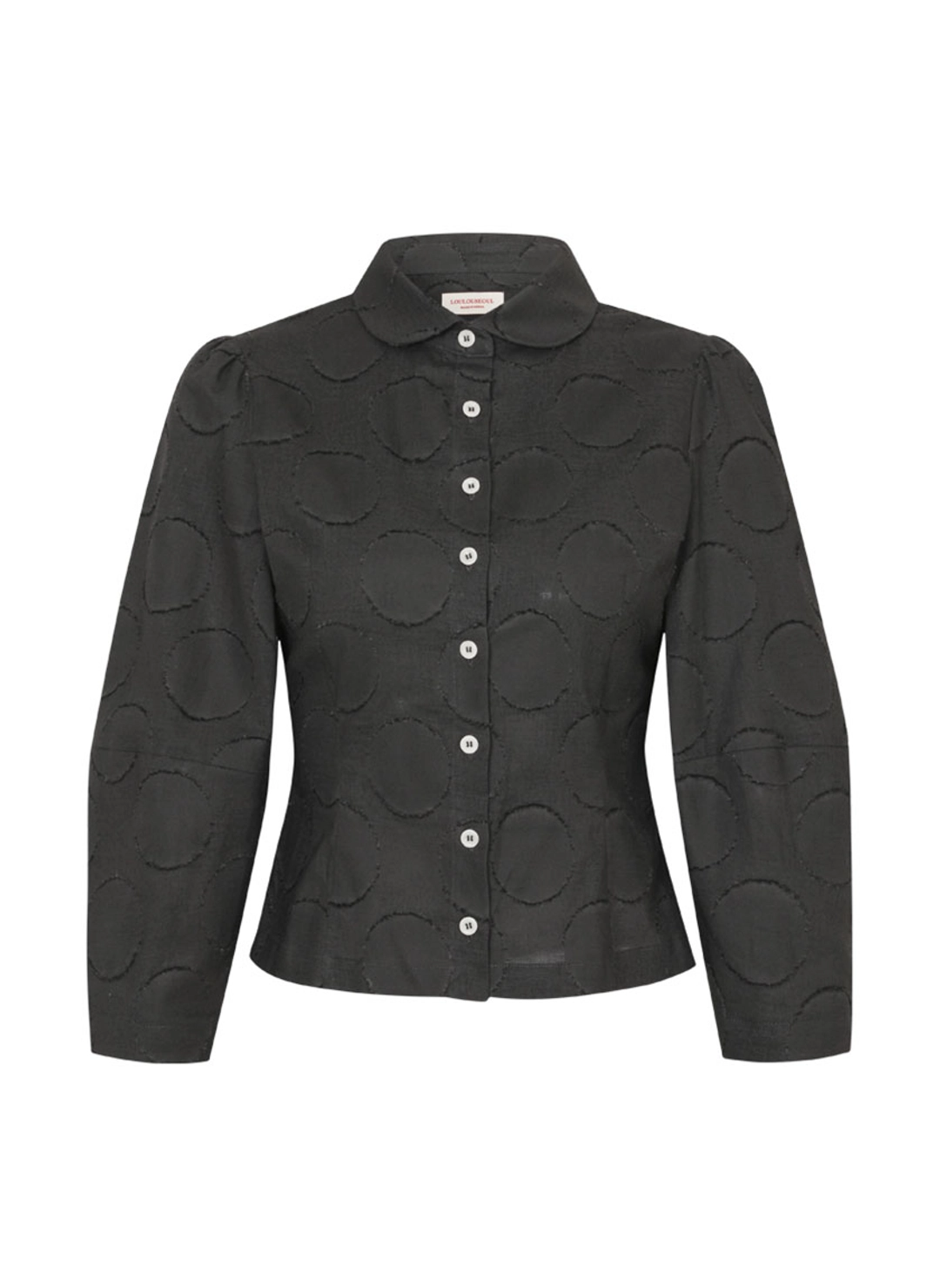 루루서울 Harper Dot Shirt (Black) 상품 이미지 3