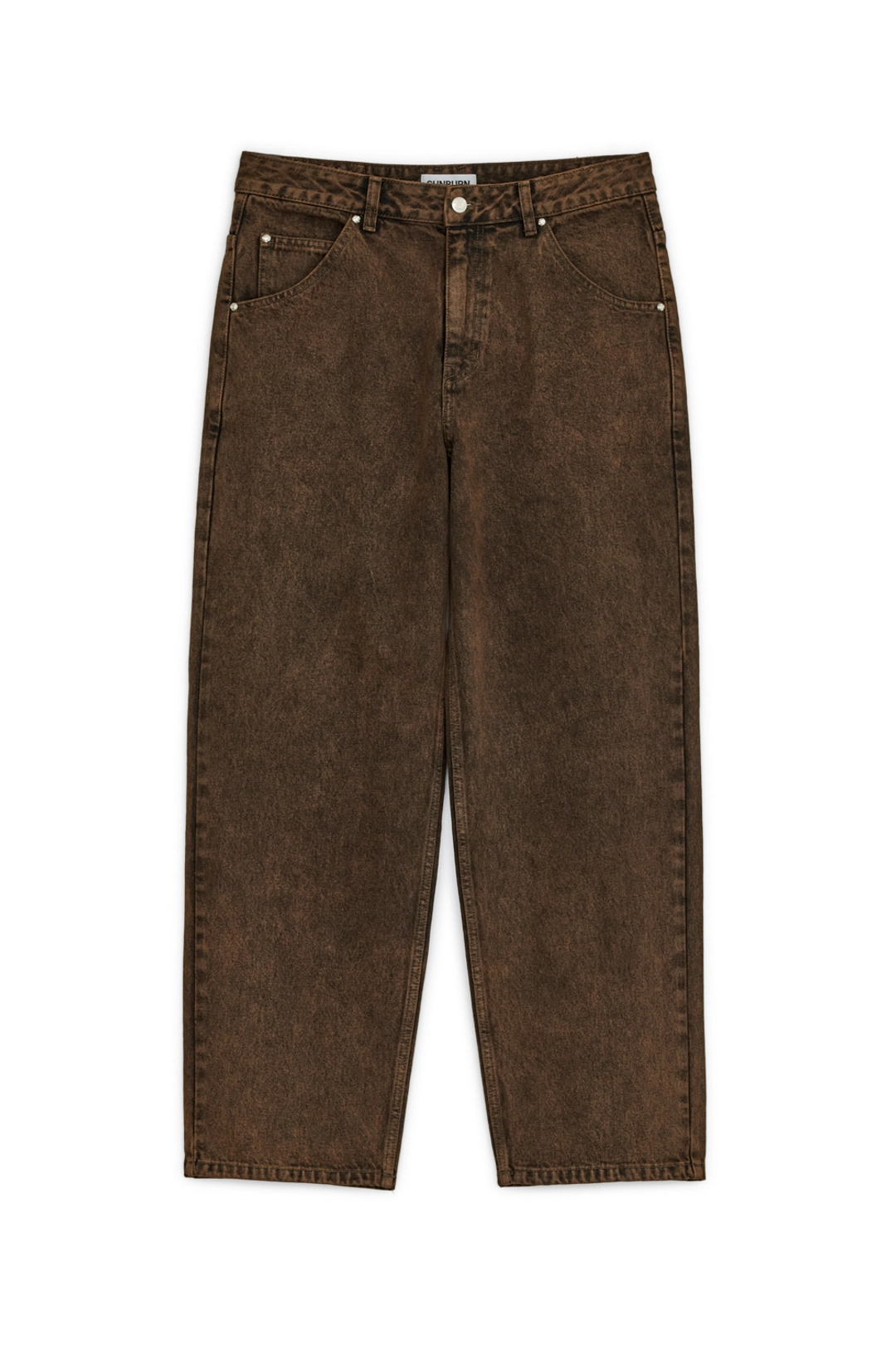 썬번프로젝트 WIDE BAGGY DENIM PANTS, BROWN 상품 이미지 1