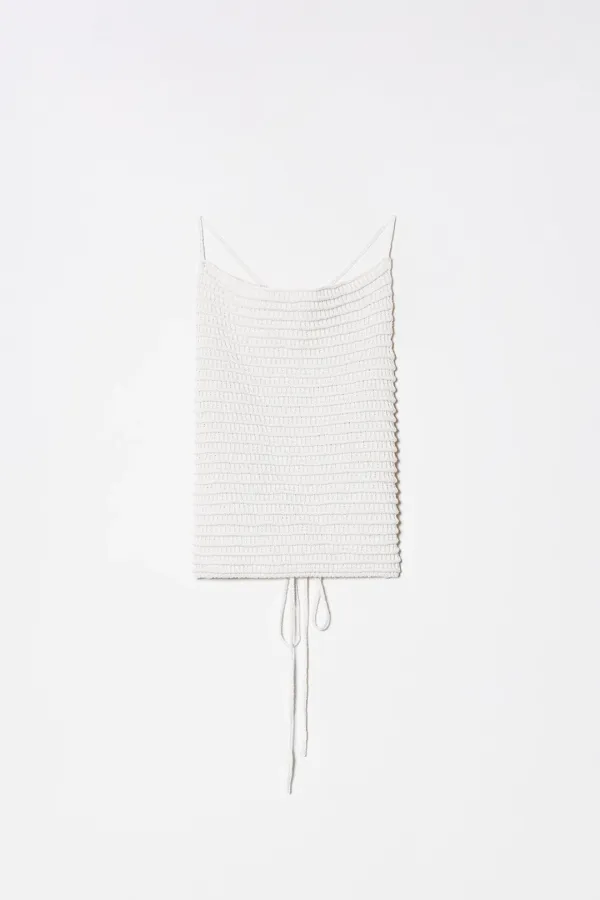 BACK STRAP CROCHET KNIT TOP