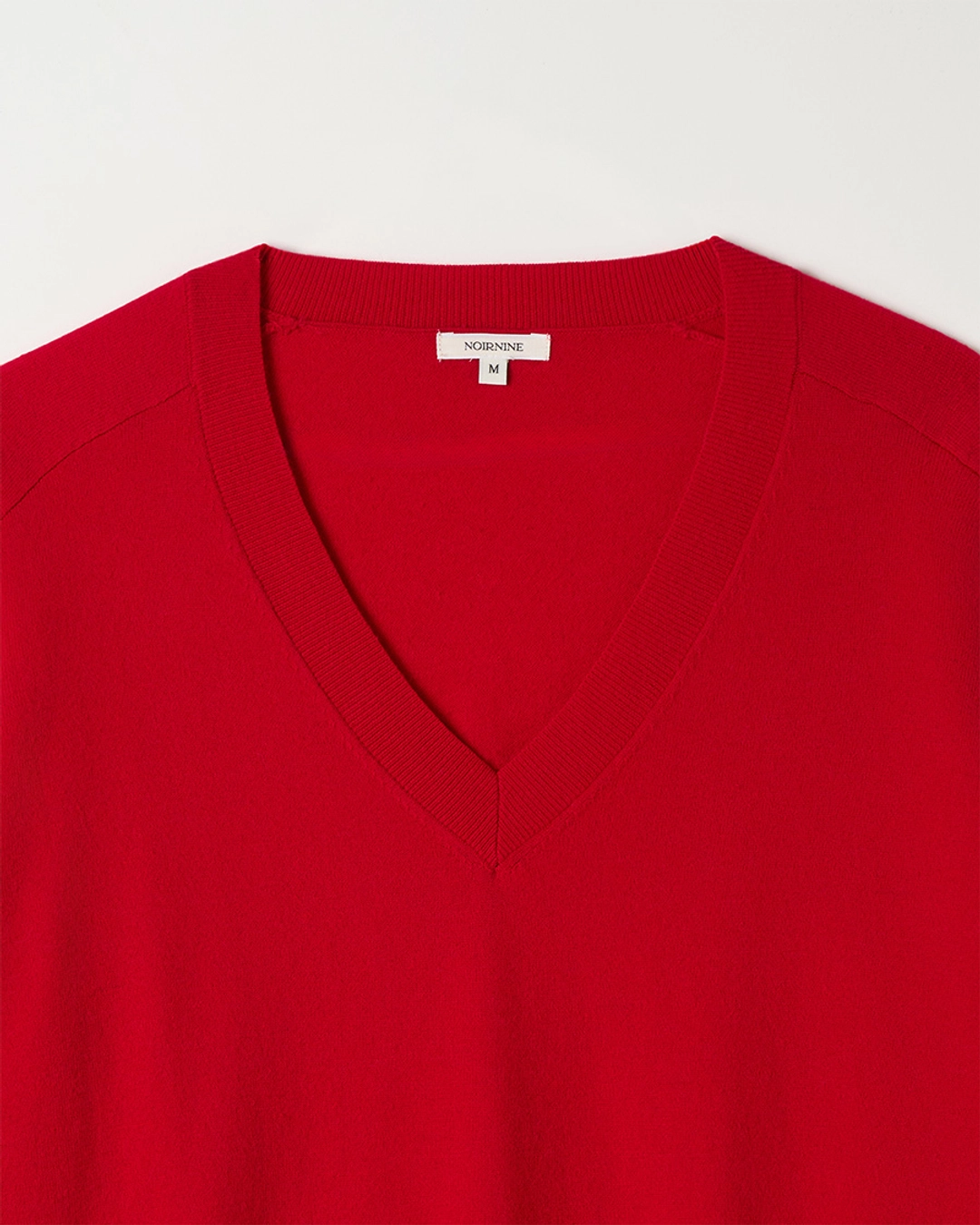 누아르나인 Basic V-Neck Knit [RED] 상품 이미지 2