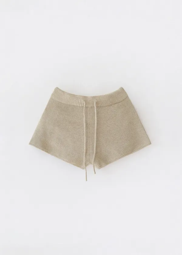 Summer knit shorts (ecru)