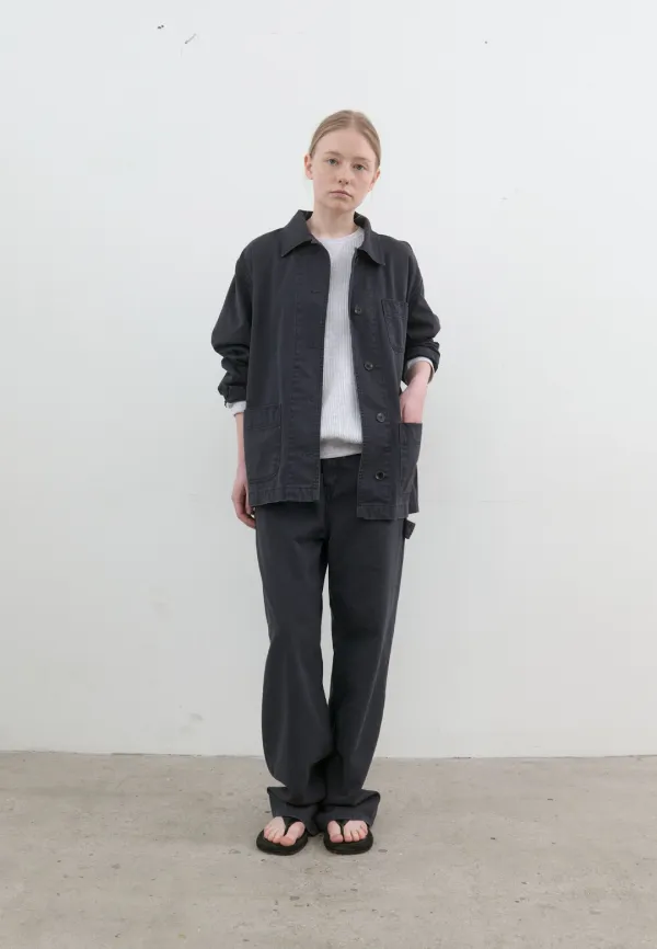 French cotton work jacket (vintage navy)