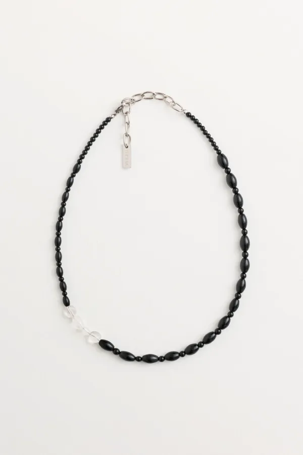 Arlen Onyx Necklace white