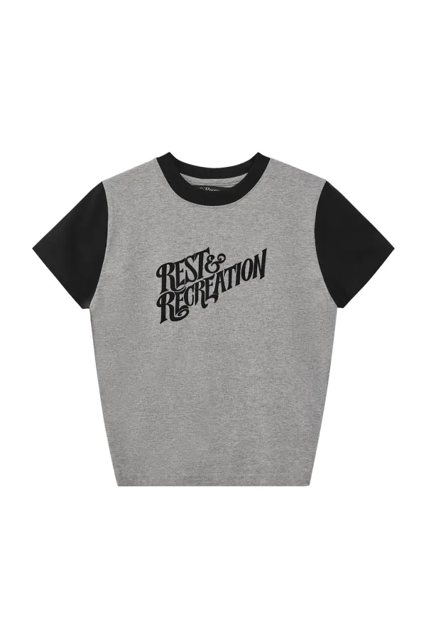 WAVE LOGO COLORATION T-SHIRT - GREY