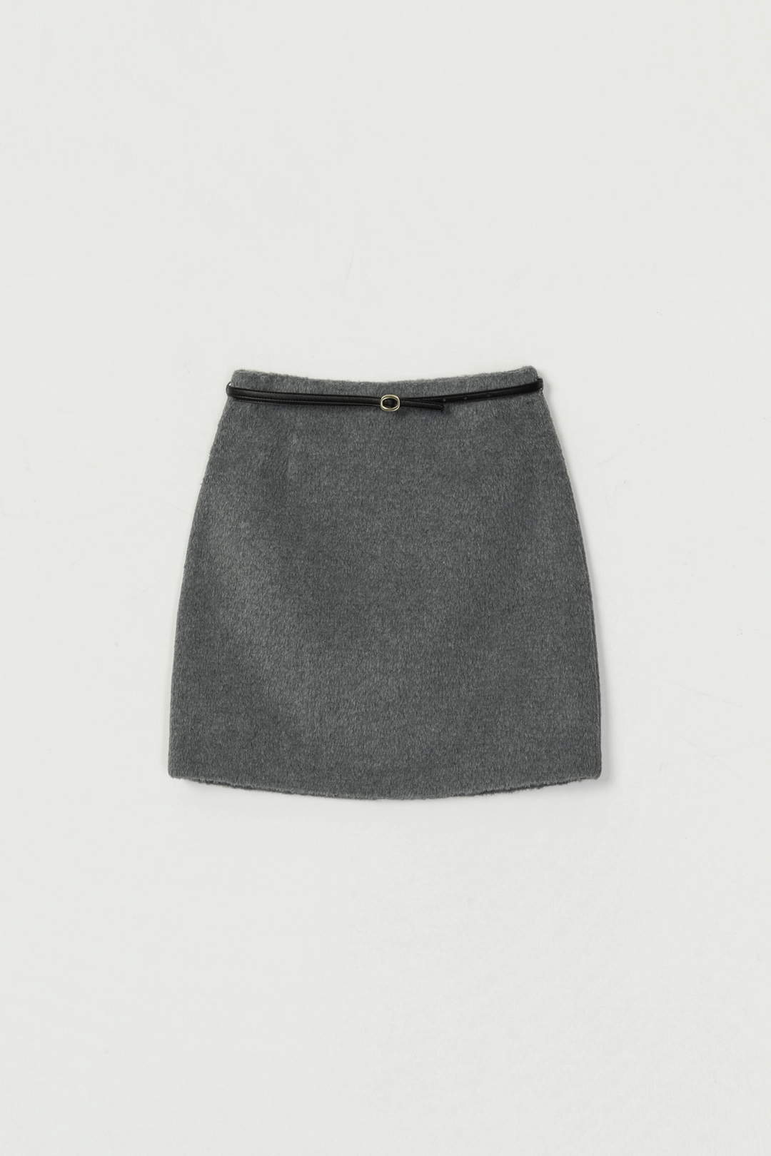 세이지먼트 LEIA WOOL MINI SKIRT (BELT SET)_GRAY 상품 이미지 1