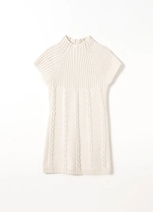 [3RD] Ribbed Cable Knit Dress(Ivory)