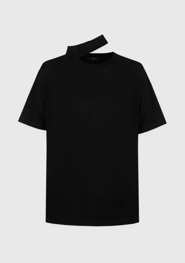 Cut-out Tie T-shirt