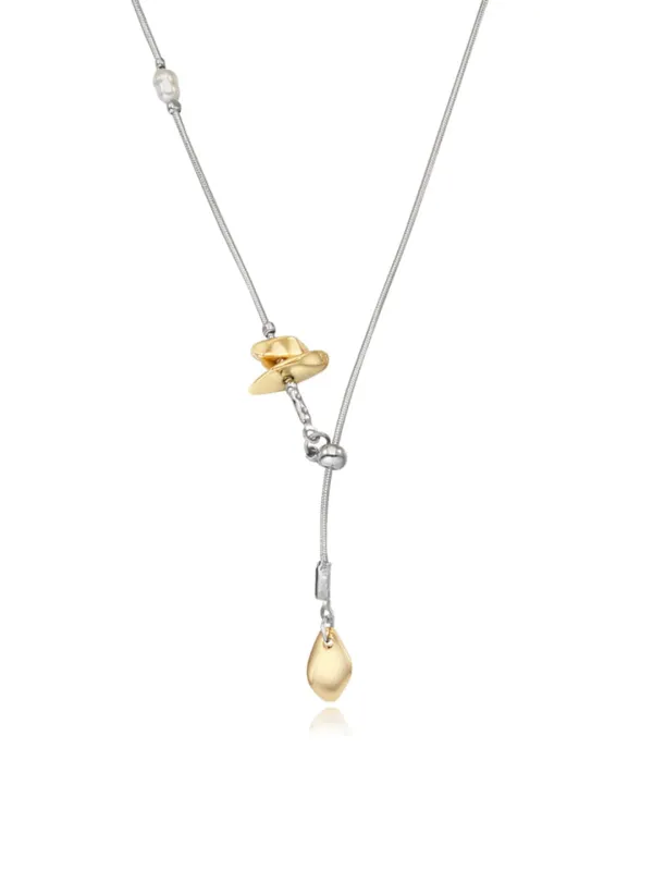 [엔믹스 규진 착용]Tiny gold stone necklace