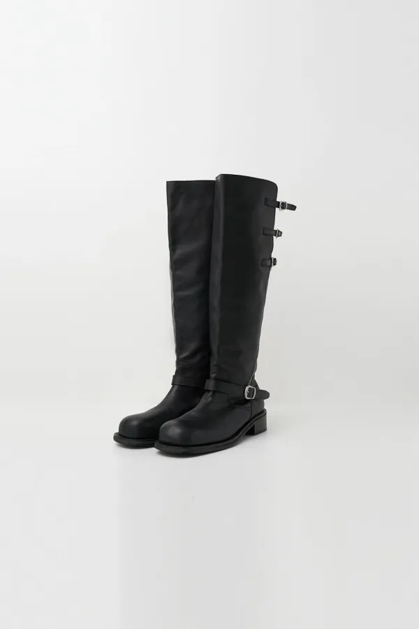 Buckled Long Boots (black)
