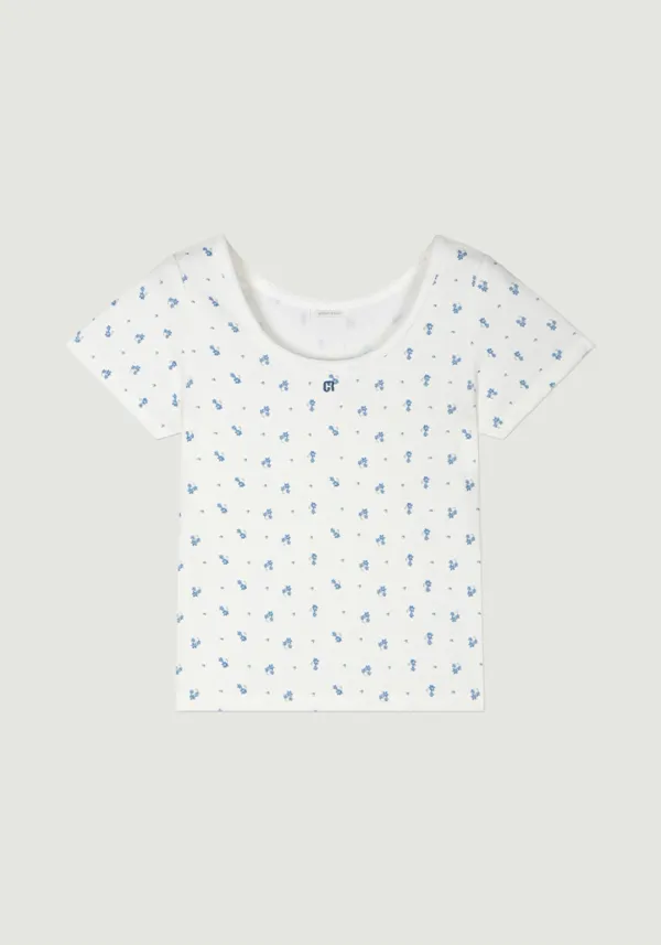GRVB_FLOWER TERRY T-SHIRTS