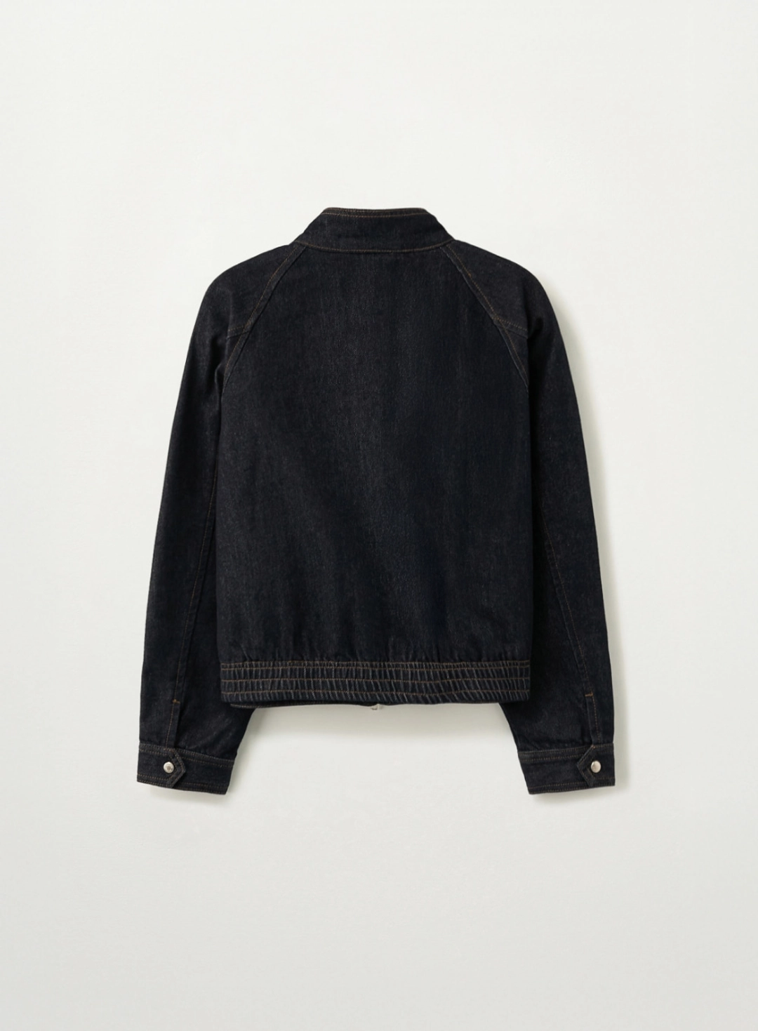세터 [이민정 Pick] (W) Nonefade Denim Harrington Jacket - Indigo 상품 이미지 2