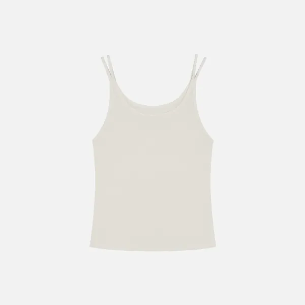 SITP5295 릴렉스 더블 라인 나시 탑_White
