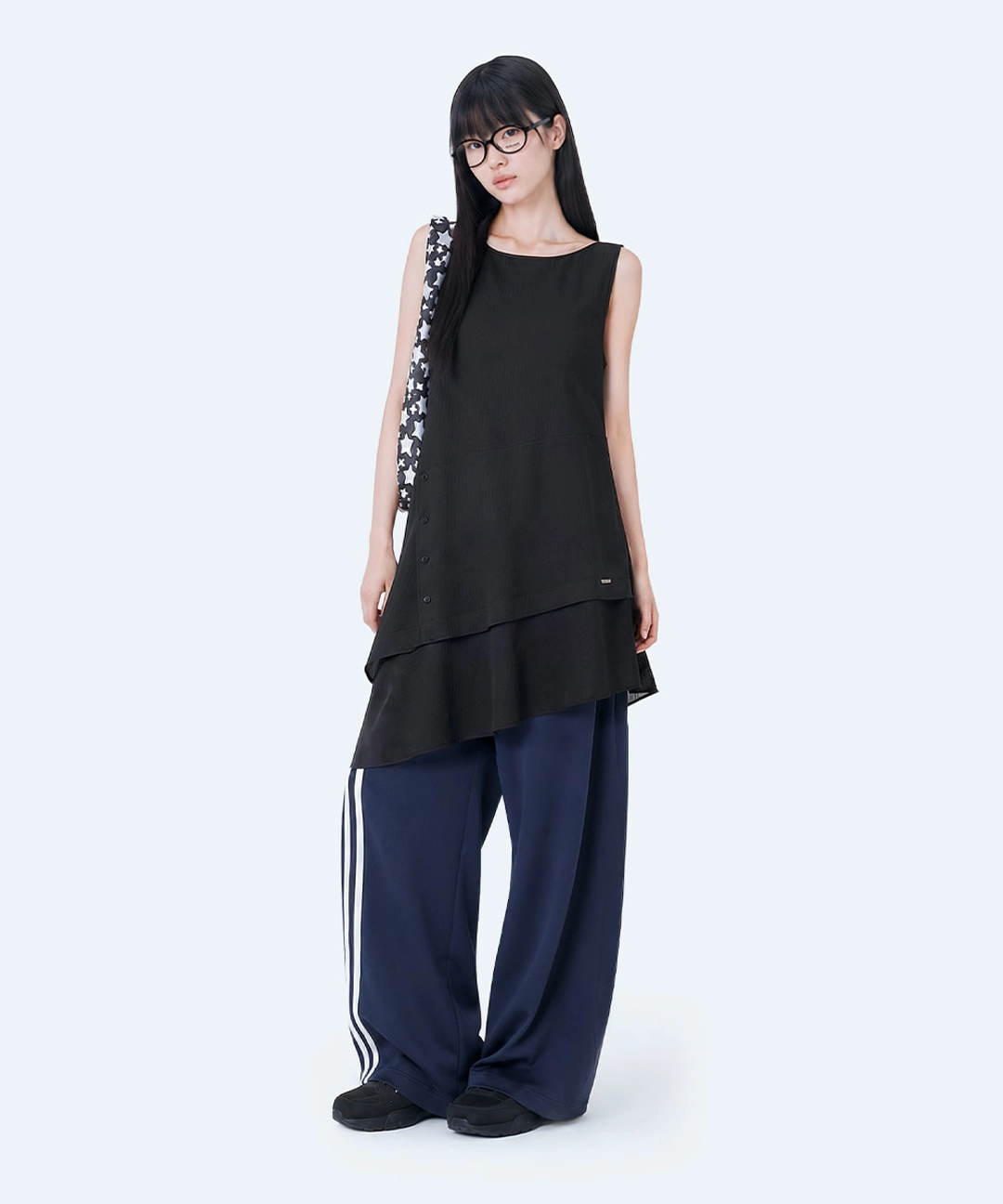 미세키서울 Sheer multi layered onepiece BLACK 상품 이미지 2