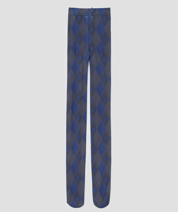 Mosaic Diamond Tights [Blue]
