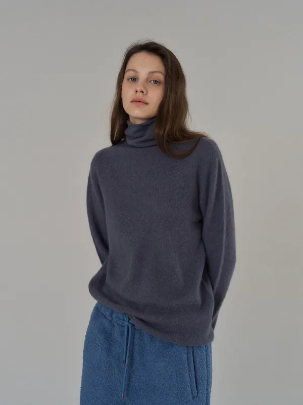 Harry Turtleneck Knit_Grayish blue