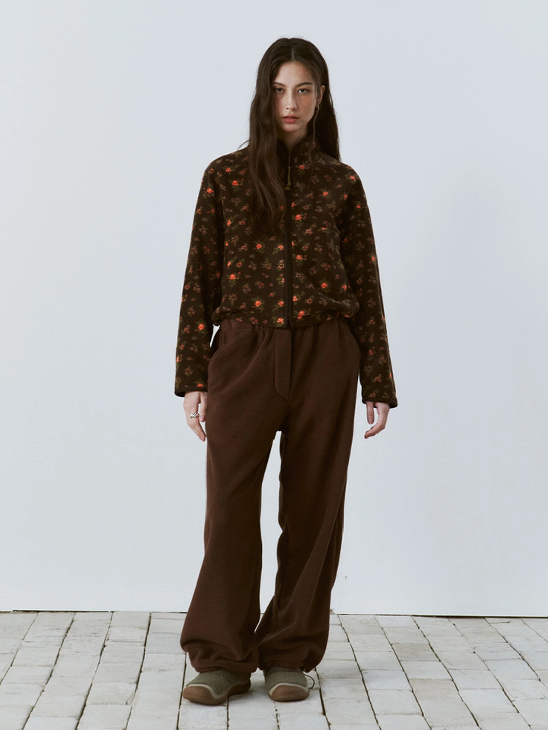 프리터 Soft Fleece Pants Brown_F254PT04 상품 이미지 3