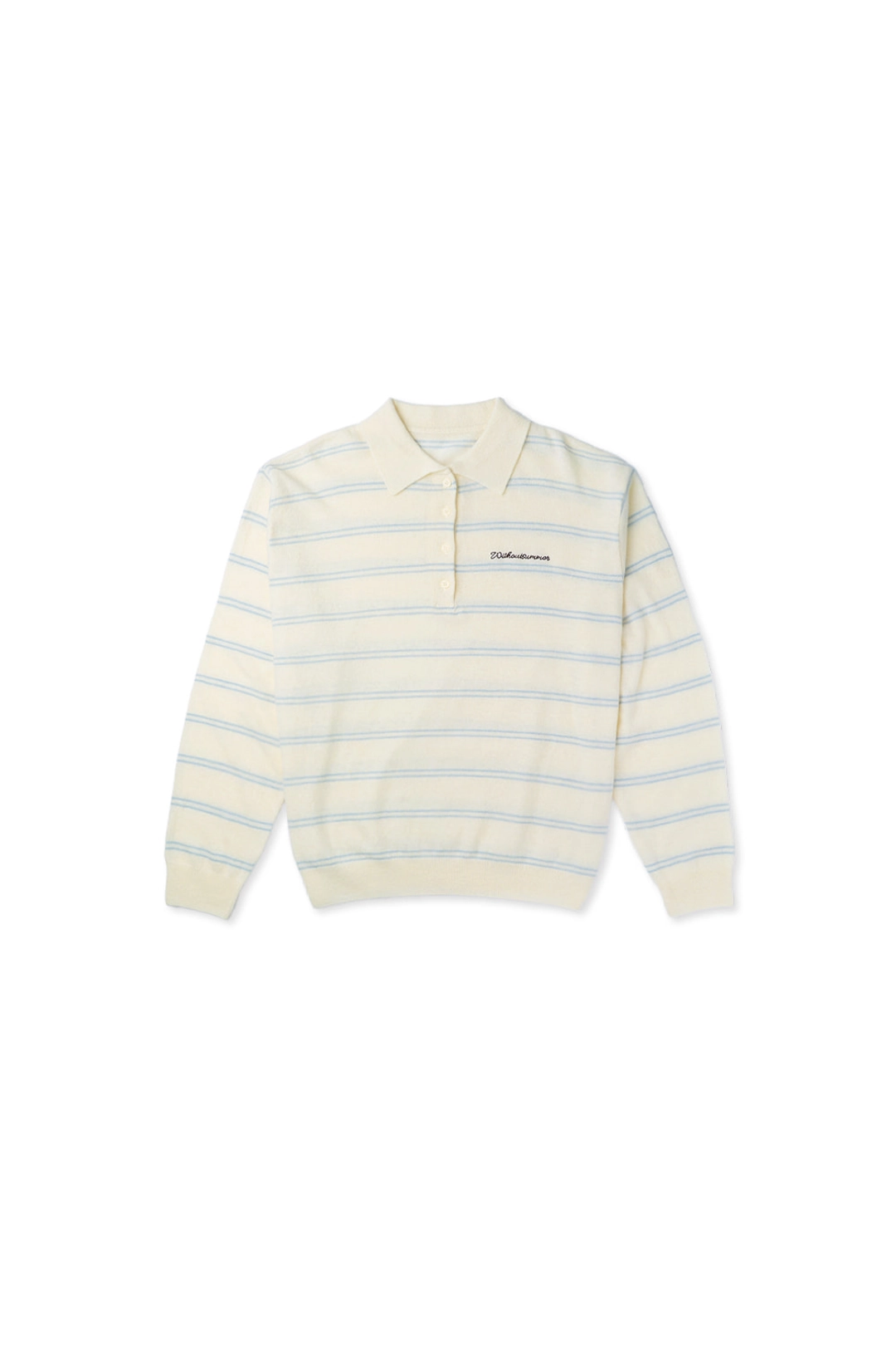 위드아웃썸머 Cozit stripe knit_ivory 상품 이미지 1