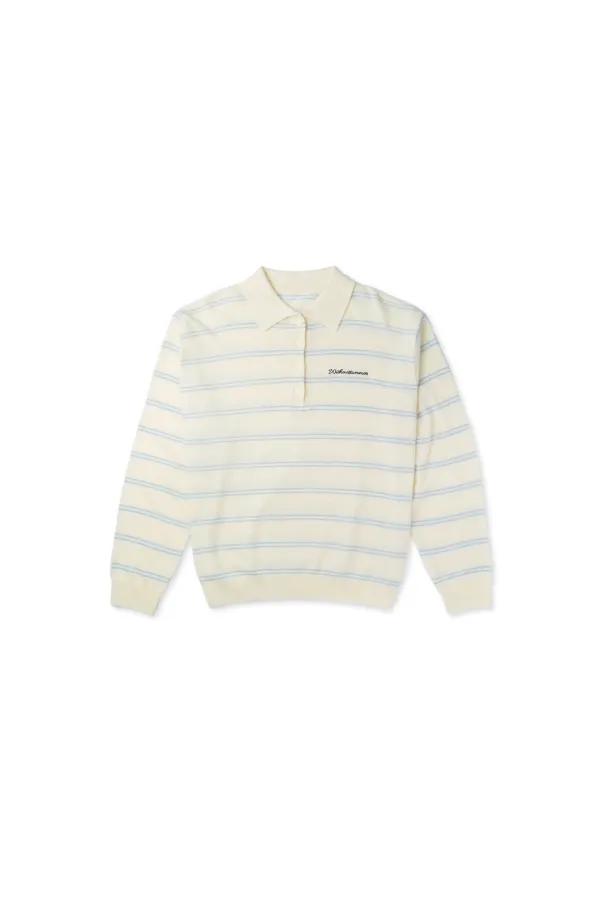 Cozit stripe knit_ivory