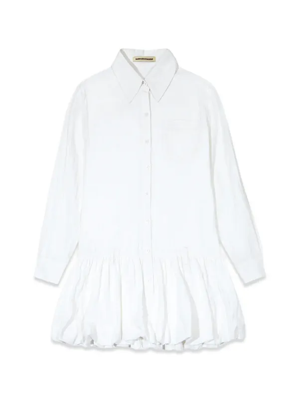 SHIRT BALLOON ONE-PIECE (WHITE)