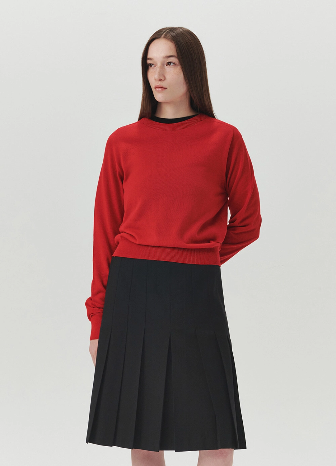 르바 Wholegarment Classic Knit - Tomato 상품 이미지 2