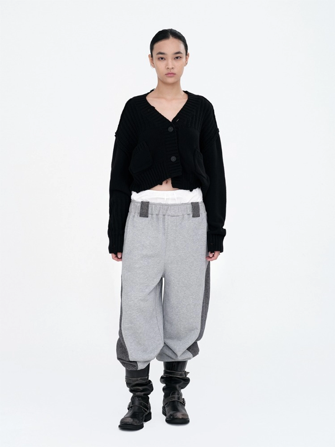 밀로 우먼 Color Side Sweatpants [Melange Gray] 상품 이미지 2