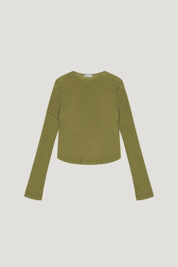 Teri Wool Tee (olive)