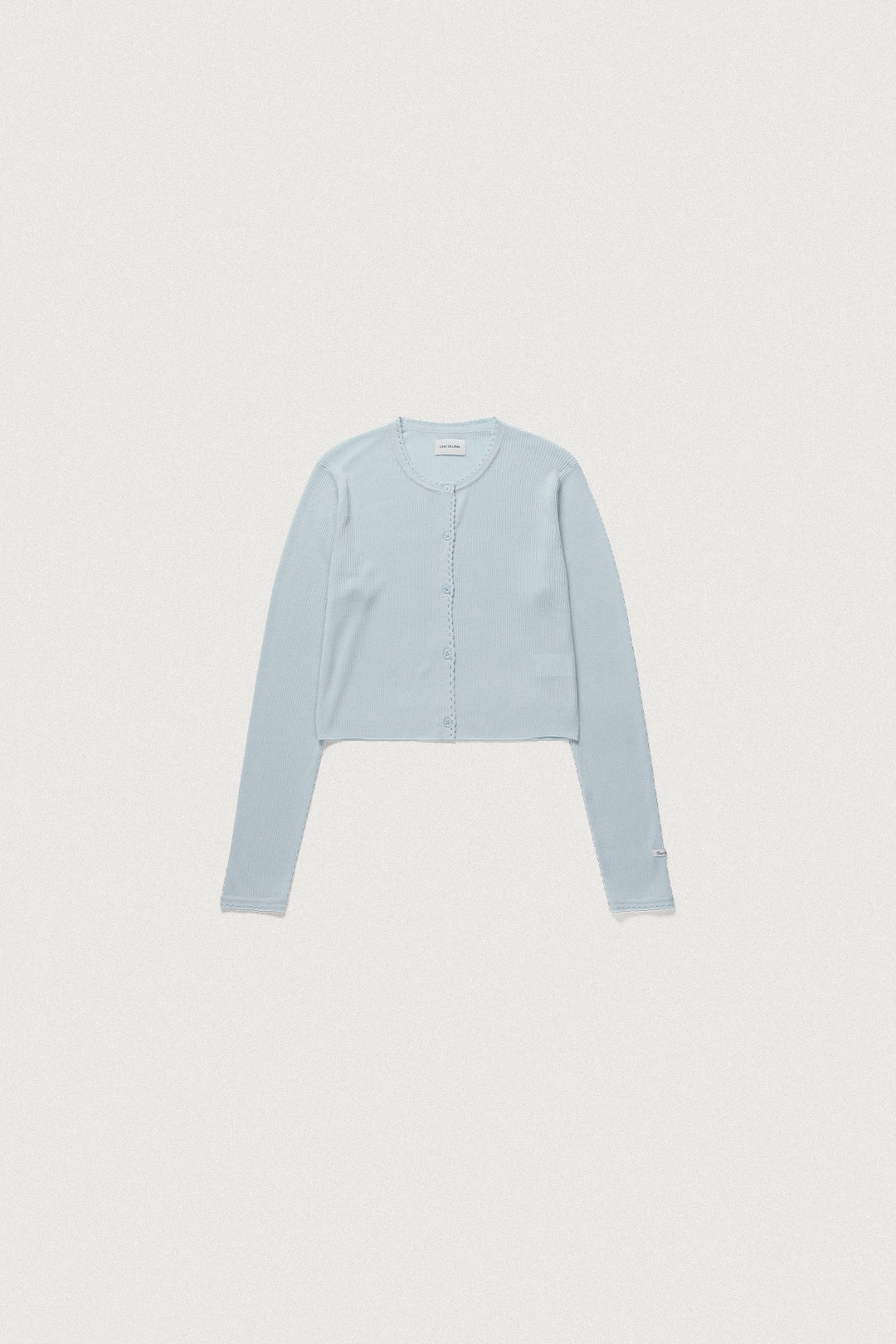 샤드라마 PETAL RIBBED CARDIGAN [SKY BLUE] 상품 이미지 1