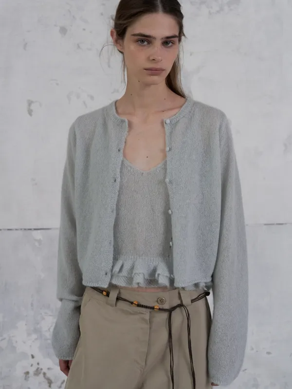 [2nd] New melts cardigan set - mute blue