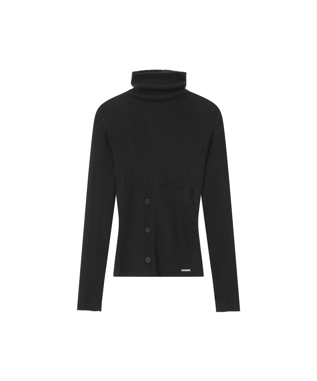 미세키서울 [10월 19일 발매] Back placket knit BLACK 상품 이미지 2