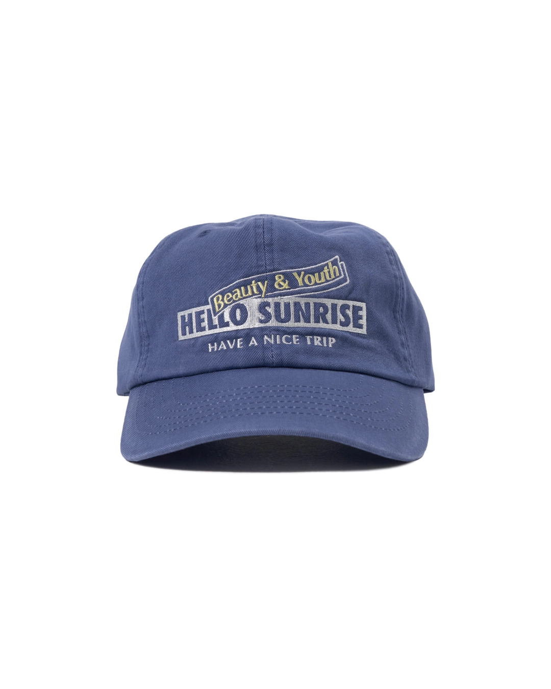 헬로선라이즈 B&Y X HS Ribbon Logo Ball Cap_Ocean Blue 상품 이미지 1