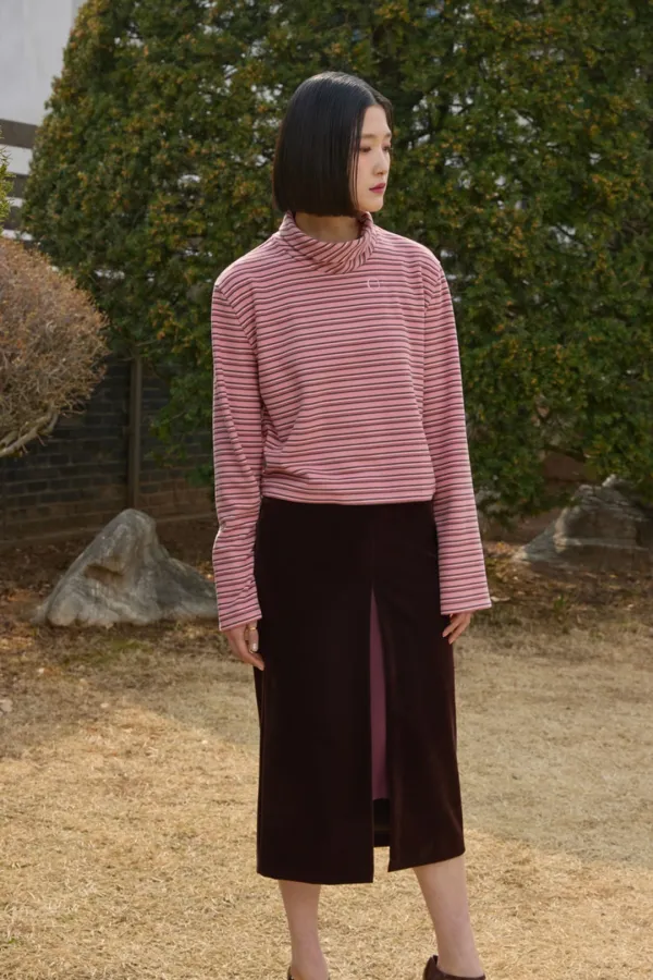 FEI STRIPED TURTLENECK