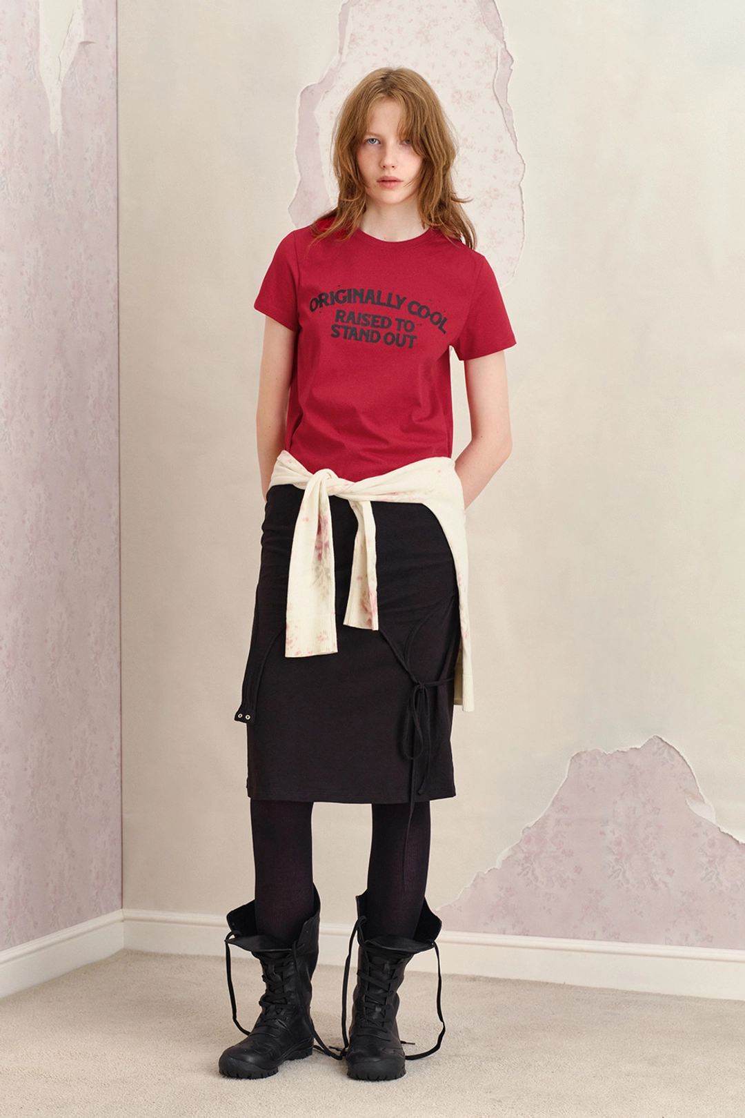 썬번프로젝트 ORIGINALLY COOL T-SHIRT, RED 상품 이미지 1